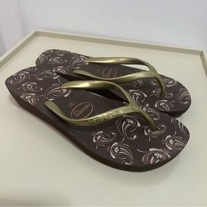 Havaianas High Light wedge flip flop